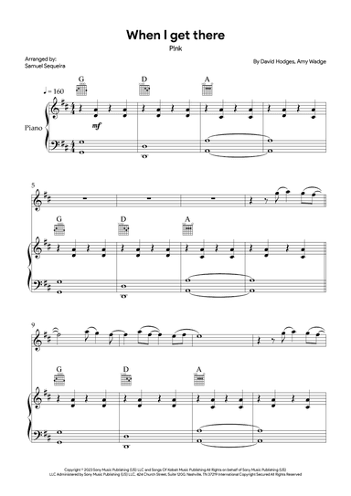 When I Get There (arr. Samuel Sequeira)