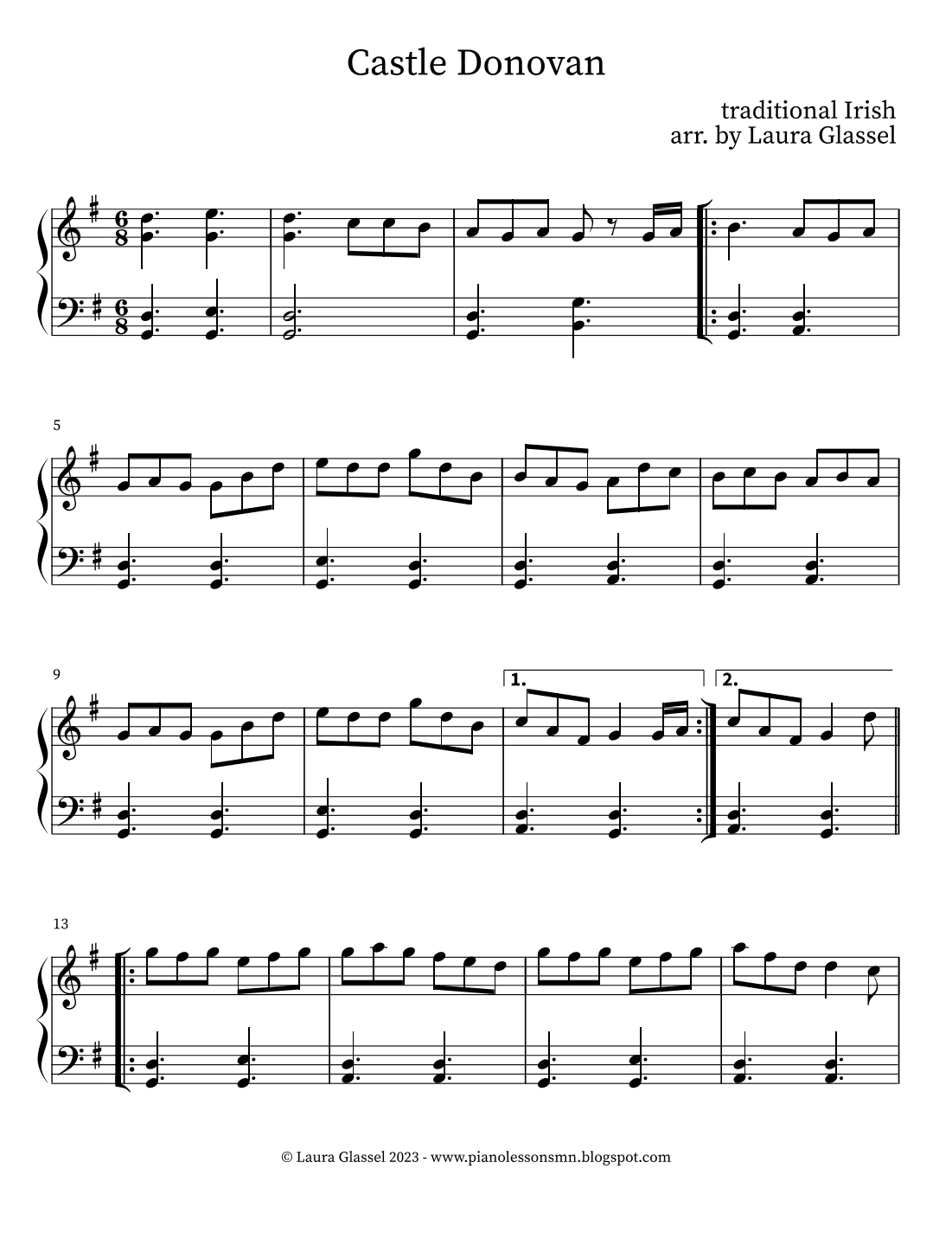 Castle Donovan (arr. Laura Glassel)