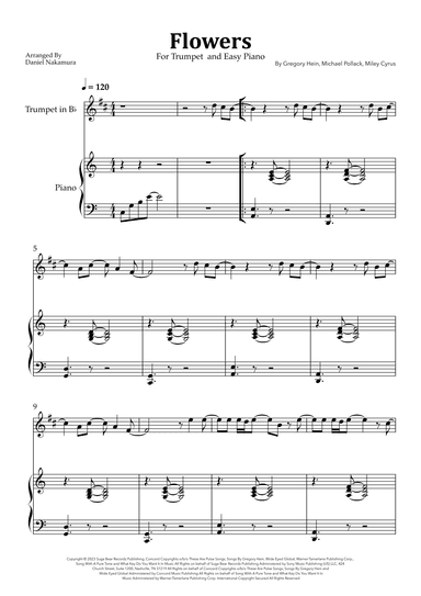 Flowers (arr. Daniel Nakamura)