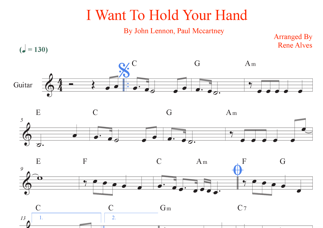 I Want To Hold Your Hand (arr. Rene Alves)