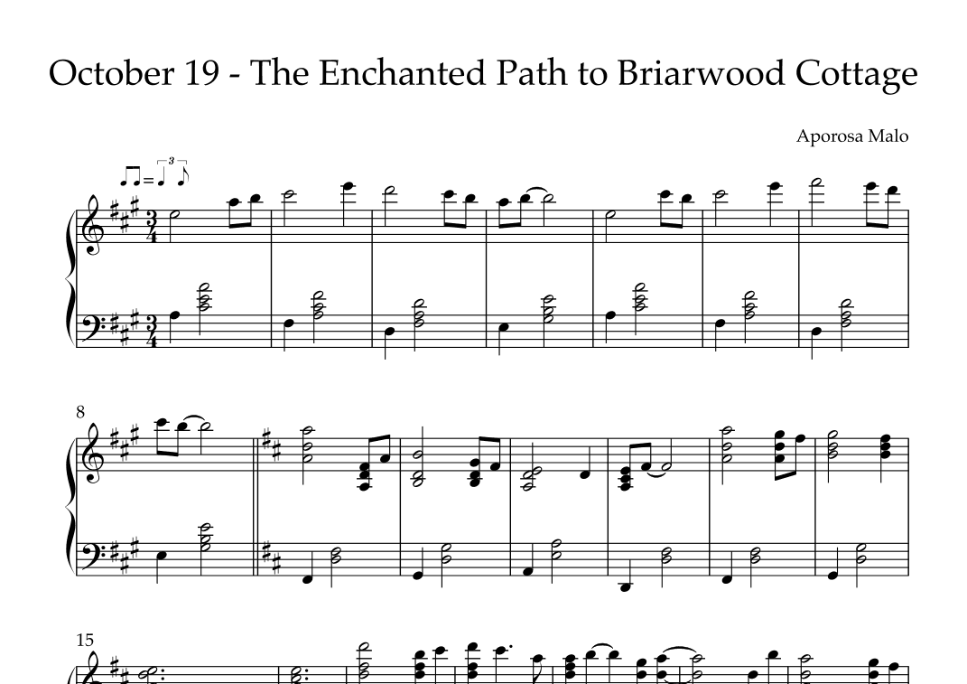 October 19 - The Enchanted Path to Briarwood Cottage