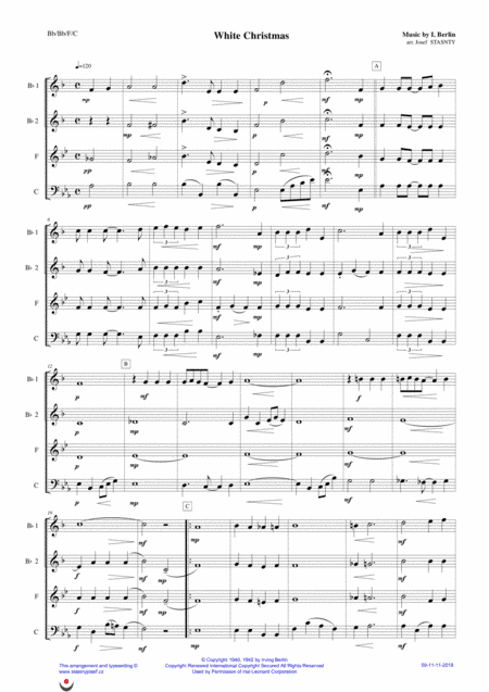 White Christmas (arr. Josef Štastný)