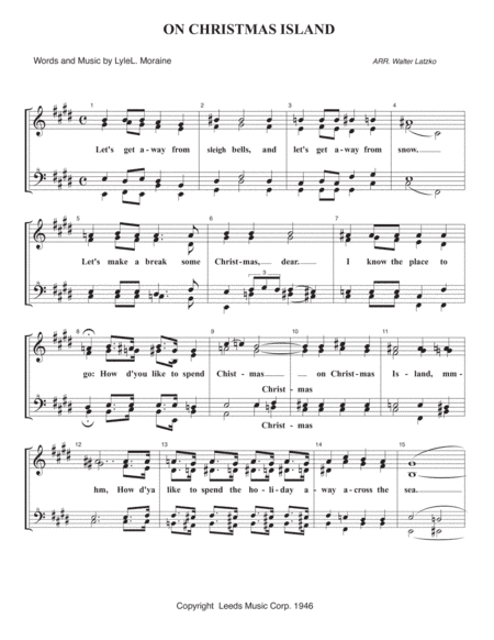 Christmas Island (arr. Walter Latzko)