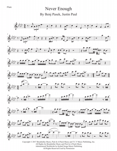 Never Enough (arr. Kevin Busse)