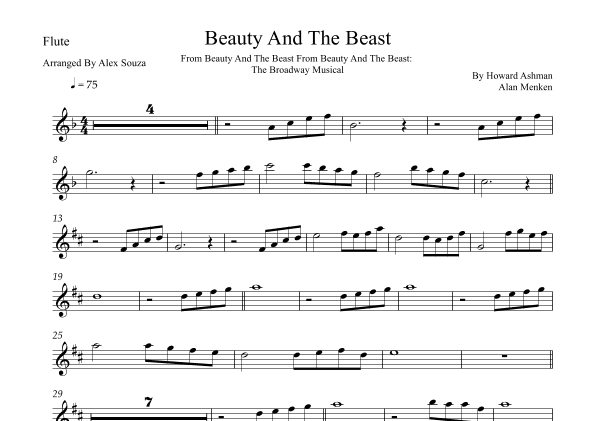 Beauty And The Beast (arr. Alex Souza)