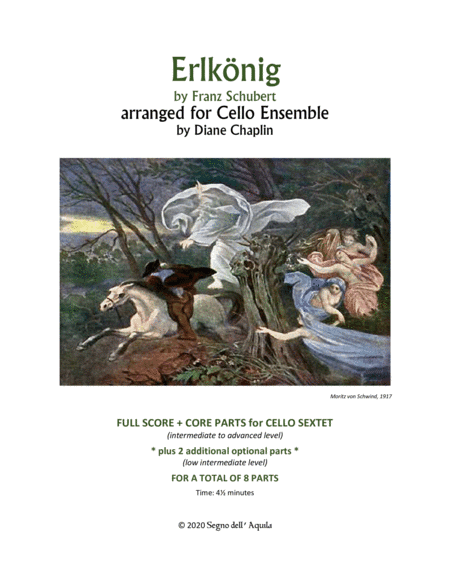 Erlkonig by Schubert for 6-8 Cellos (arr. Diane Chaplin)