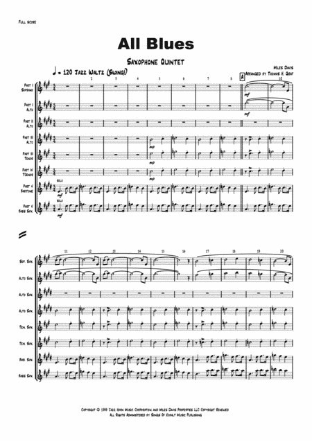 All Blues (arr. Thomas H. Graf)