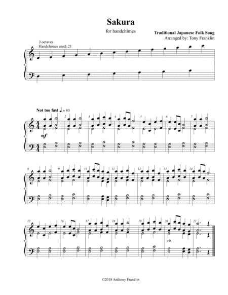 Sakura (arr. Anthony J Franklin)