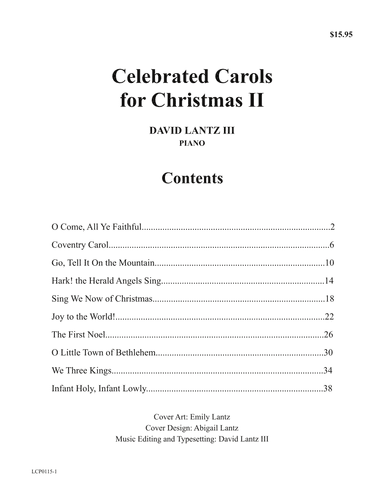 Celebrated Carols for Christmas II (arr. David Lantz III)