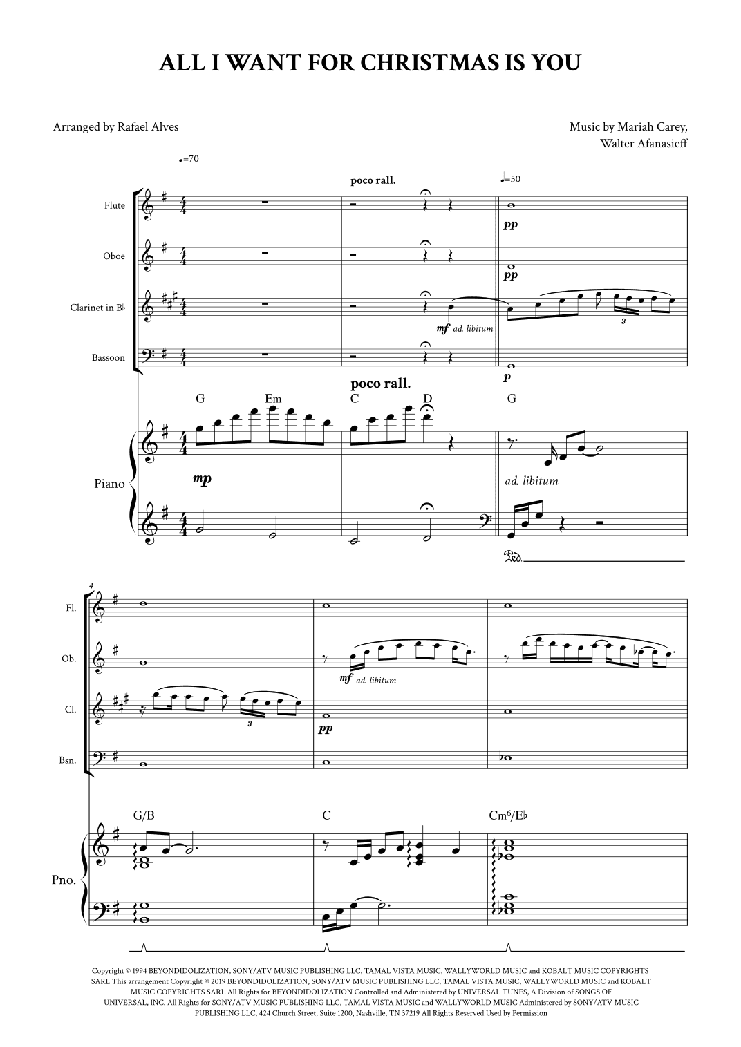 All I Want For Christmas Is You (arr. Rafael Alves)