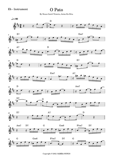 O Pato (the Duck) (arr. Fabio Eduardo de Oliveira)