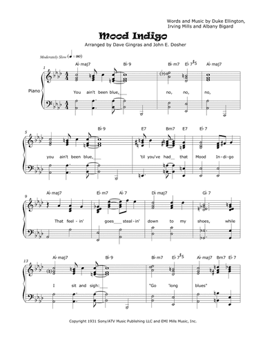 Mood Indigo (arr. Dave Gingras, John E. Dosher)