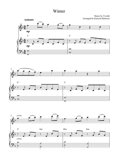 Winter (arr. Kaiserin Rebecca)
