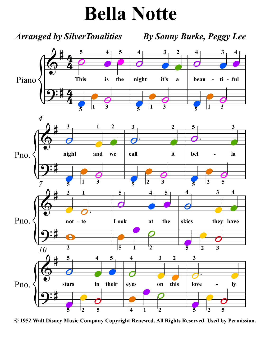 Bella Notte (arr. SilverTonalities)