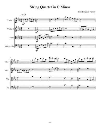 String Quartet in C Minor