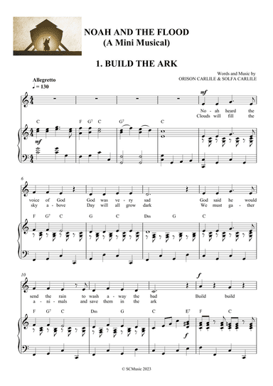 Noah and the Flood (A Mini Children's Musical) - Script and Score
