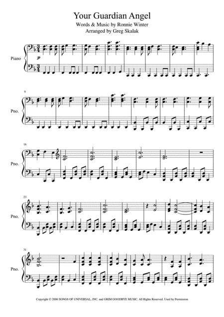 Your Guardian Angel (arr. Greg Skalak)