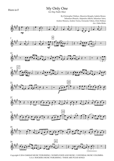 My Only One (no Hay Nadie Mas) (arr. Ottirb Sage)