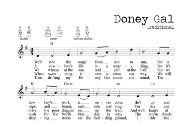 Doney Gal (Traditional Folk / Cowboy Song) (arr. M. Ryan Taylor)