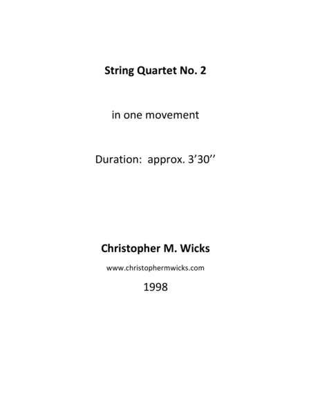 String Quartet No. 2