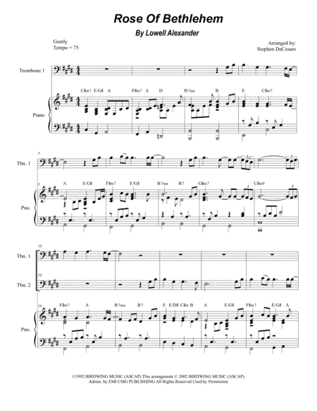 Rose Of Bethlehem (arr. Stephen DeCesare)