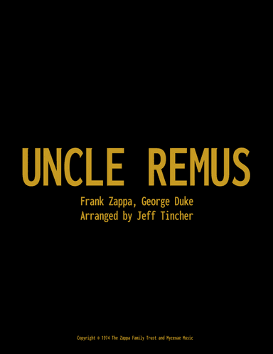 Uncle Remus (arr. Jeff Tincher)