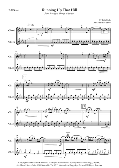 Running Up That Hill (arr. Fernando Britto)