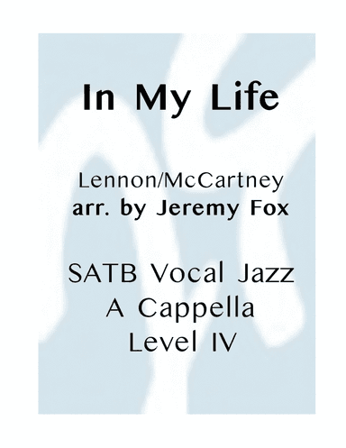 In My Life (arr. Jeremy Fox)