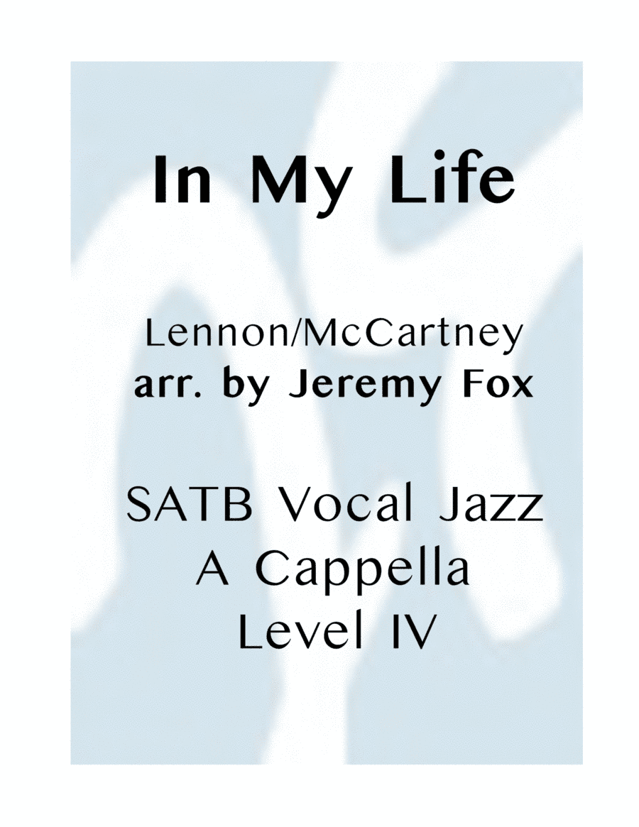 In My Life (arr. Jeremy Fox)