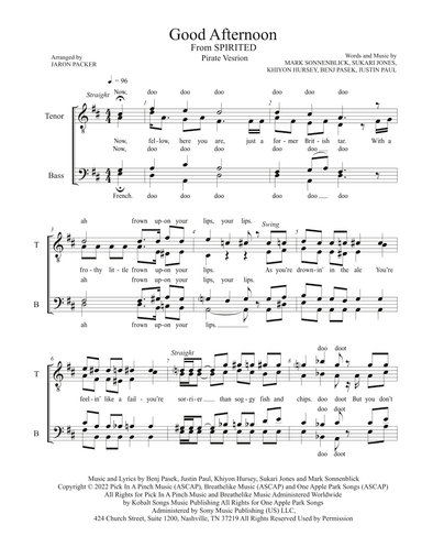 Good Afternoon (arr. Jaron Packer)