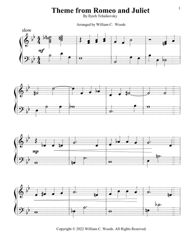 Theme from Romeo and Juliet (arr. William C. Woods)