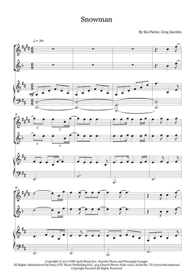 Snowman (arr. Fernanda Moura)