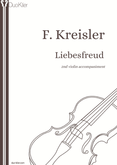 Kreisler - Liebesfreud, 2nd violin accompaniment (arr. Duo Klier)
