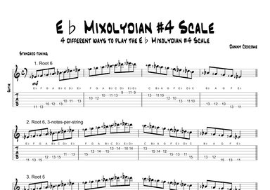 Eb Mixolydian #4 Scale (4 Ways to Play)