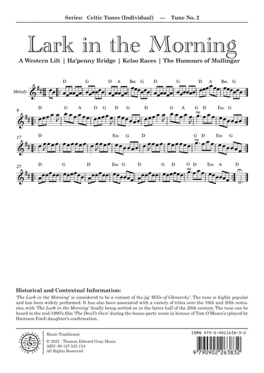 Lark in the Morning (arr. Thomas Gray)