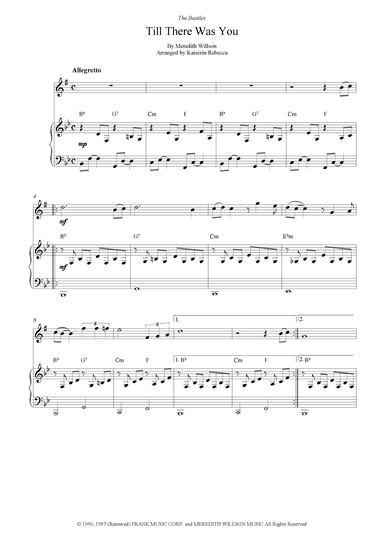 Till There Was You (arr. Kaiserin Rebecca)