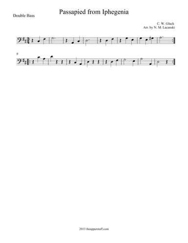 Passapied from Iphegenia (arr. Nick Lacanski)