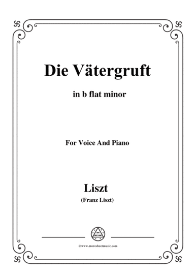 Liszt-Die Vätergruft in b flat minor,for Voice and Piano (arr. MSM)