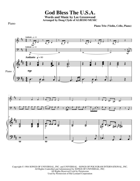 God Bless The U.S.A. (arr. Doug Clyde)