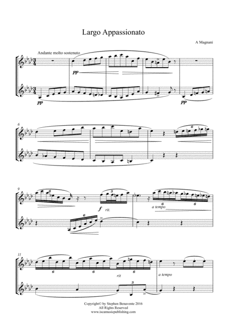 Largo appassionato (arr. Stephen Benavente)