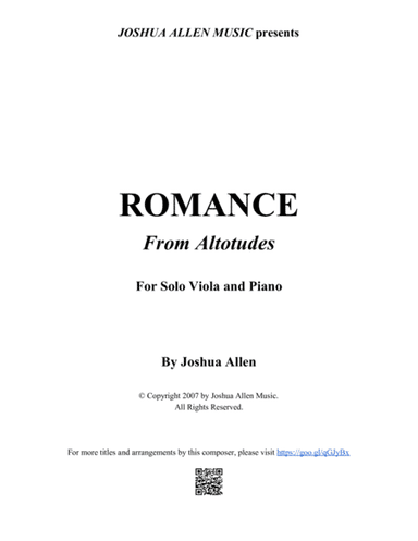 Romance for Viola and Piano