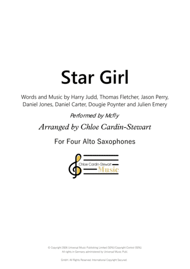 Star Girl (arr. Chloe Cardin-Stewart)