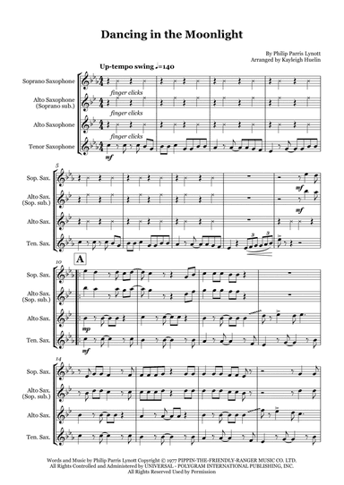 Dancing In The Moonlight (arr. Kayleigh Huelin)