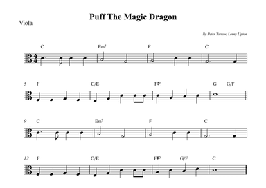 Puff The Magic Dragon (arr. Wesley S. SIlva)