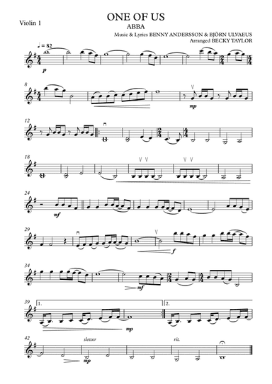 One Of Us (arr. Becky Taylor)