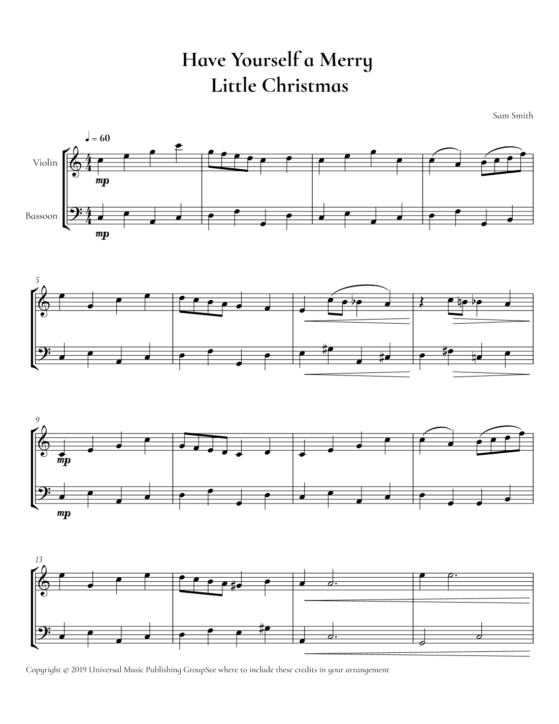 Have Yourself A Merry Little Christmas (arr. Cadenza Editions)