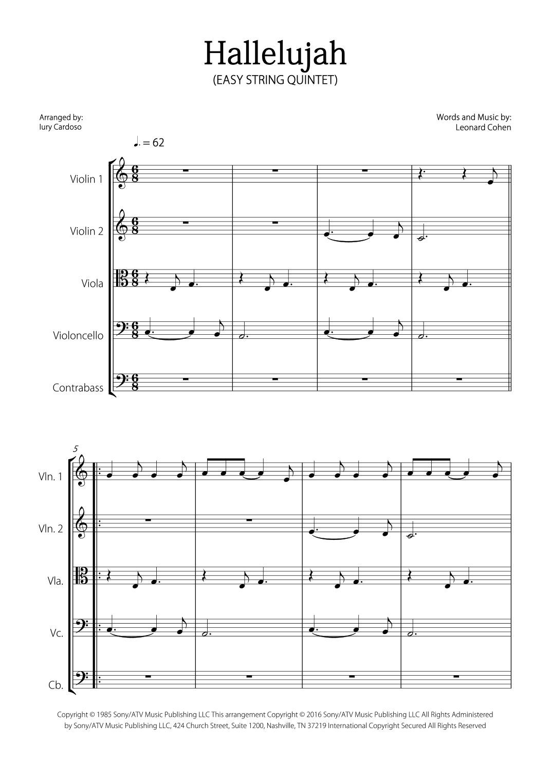 Hallelujah (arr. Iury Cardoso)