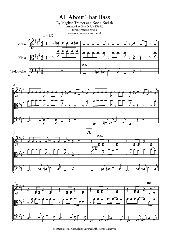 All About That Bass (arr. Hey Diddle Diddle)