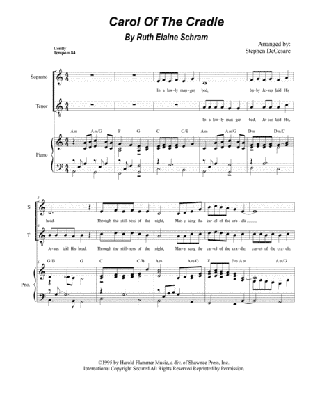 Carol Of The Cradle (arr. Stephen DeCesare)