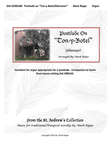 Postlude on "Ton-y-Botel" (Thy Strong Word) StA OV00180 (arr. Mark Rippe)